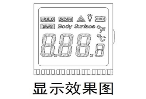 体温枪液晶屏